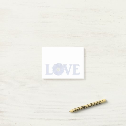 Love Morning Glory Post-it Notes (Op bureau)