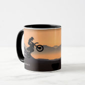 Love Motocross Biking so Much Fun Quote Mok (Voorkant links)