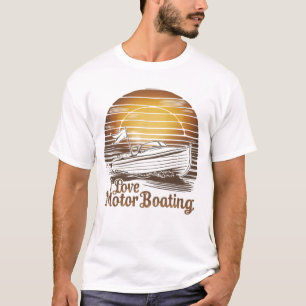 Love Motor Boating: Een boot van genegenheid T-shirt