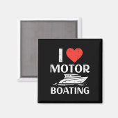 Love Motor Boating Grappige Motorboot Humor B Magneet (Voorkant / Achterkant)