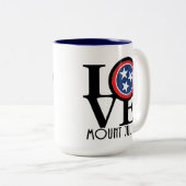 LOVE Mount Juliet 15oz Tweekleurige Koffiemok (Voorkant rechts)