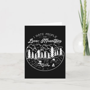 Love Mountains Haat Mensen Camping Wandelen Wilder Kaart