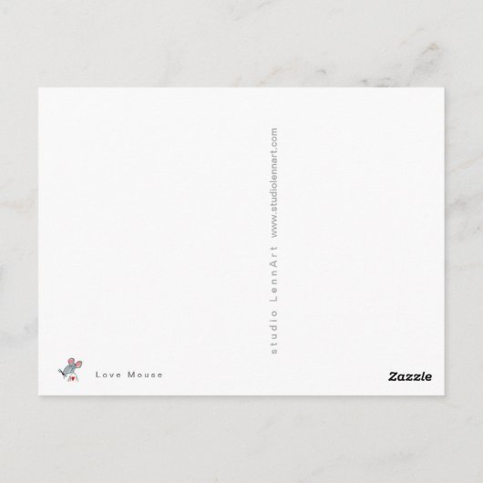 Love Mouse Briefkaart (Achterkant)