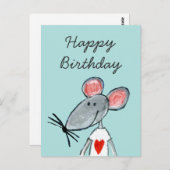 Love Mouse Briefkaart (Voorkant / Achterkant)