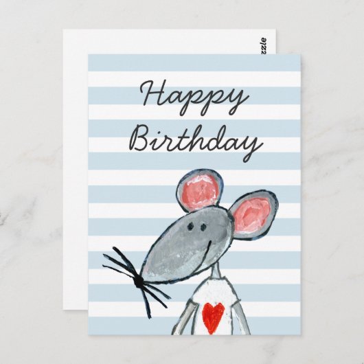 Love Mouse Briefkaart (Voorkant / Achterkant)