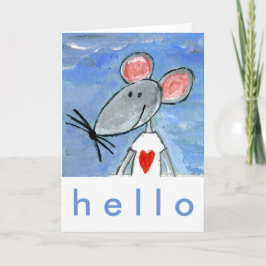 Love Mouse Feestdagen Kaart