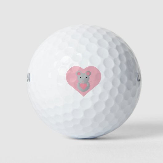 Love Mouse Golfballen (Voorkant)