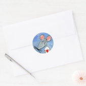 Love Mouse Ronde Sticker (Envelop)