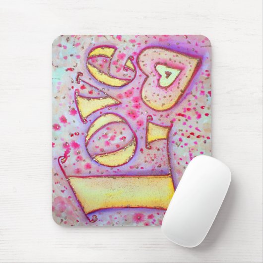 Love Mousepad (horizontaal) Muismat (Met muis)