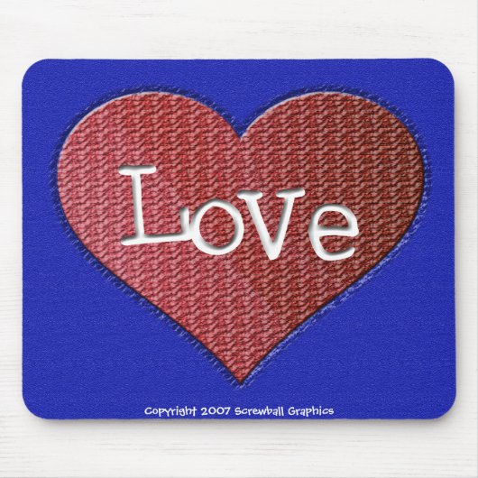 Love Mousepad Muismat (Voorkant)