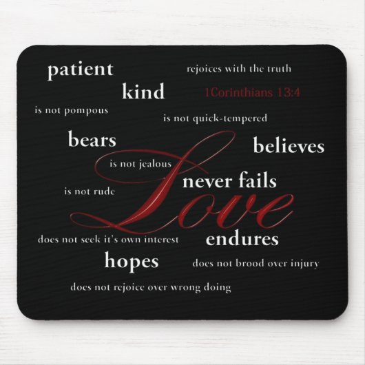 Love Mousepad Muismat (Voorkant)