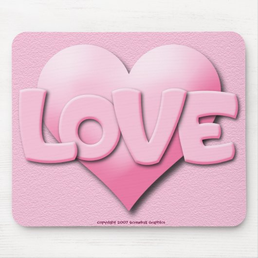 Love Mousepad Muismat (Voorkant)