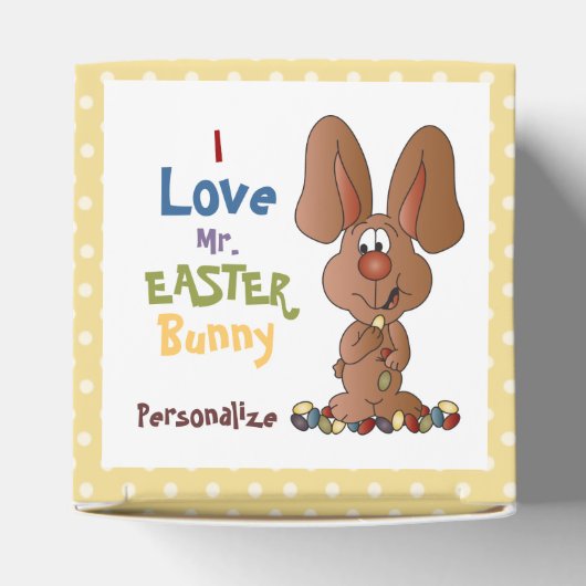 Love Mr Easter Bunny Bedankdoosjes (Bovenkant)