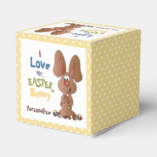 Love Mr Easter Bunny Bedankdoosjes (Achterkant)