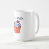 Love Muffin Blue Koffiemok (Voorkant rechts)