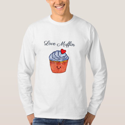 Love Muffin Blue T-shirt (Voorkant)