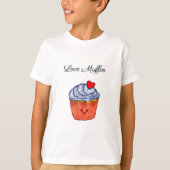 Love Muffin Blue T-shirt (Voorkant)