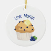 Love Muffin Keramisch Ornament (Voorkant)