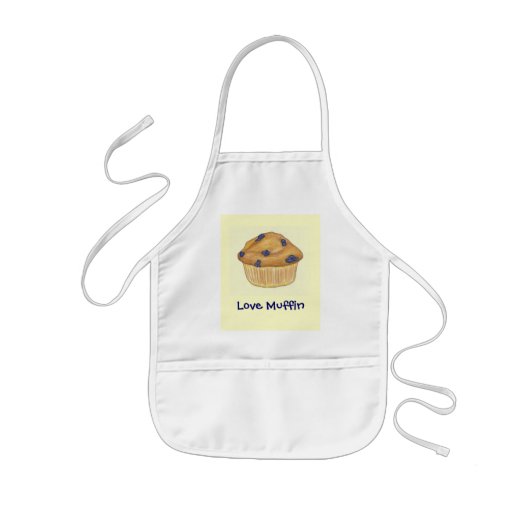 Love Muffin Kinderen Apron Kinder Schort (Voorkant)