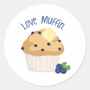 Love Muffin Ronde Sticker