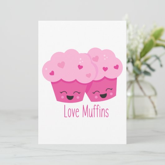 Love Muffins Kaart (Staand voorkant)