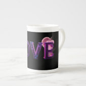“LOVE” mug, featuring a bold, artistic design Porselein Kop (Voorkant rechts)