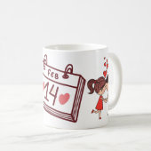 Love Mug, Valentine's Day Gift Coffee Mug  Koffiemok (Voorkant rechts)