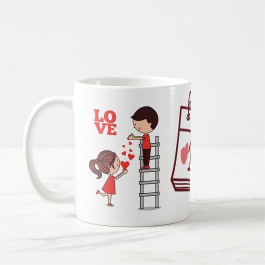 Love Mug, Valentine's Day Gift Coffee Mug  Koffiemok (Links)