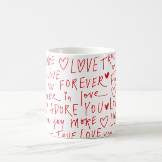 Love Mug, Valentine's Day Gift Coffee Mug  Koffiemok (Center)