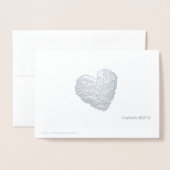 LOVE Multi-Language Custom Text Real Folie Kaarten (Met envelop)