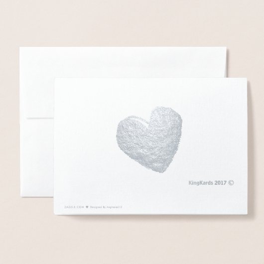 LOVE Multi-Language Custom Text Real Folie Kaarten (Met envelop)