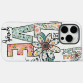 LOVE MULTY FLOWERS iPhone / iPad case (Achterkant (horizontaal))