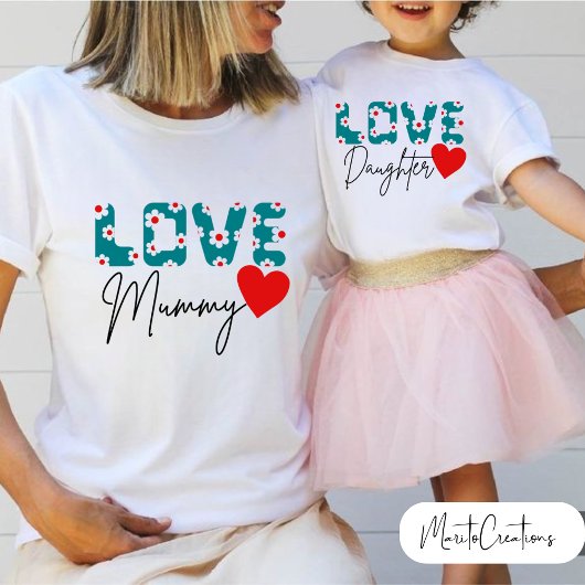 Love Mummy T-shirt for mum on Mother's Day