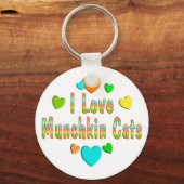 Love Munchkin Cats Sleutelhanger (Voorkant)