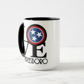 LOVE Murfreesboro 15oz Coffee-Mok Mok (Voorkant links)