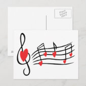 Love Music Briefkaart (Voorkant / Achterkant)
