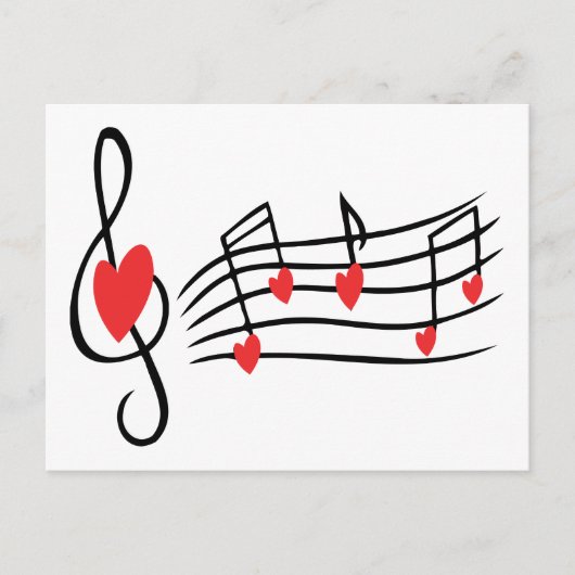 Love Music Briefkaart (Voorkant)