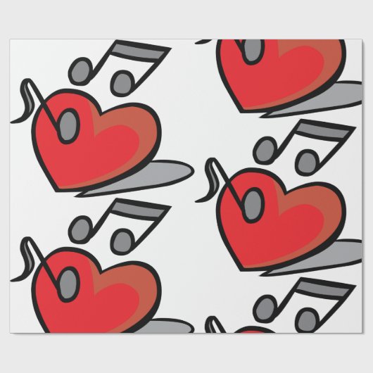 Love Music Cadeaupapier (Vlak)