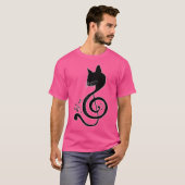 Love Music Cat Music Note Musical Note Pianist Pia T-shirt (Voorkant volledig)