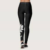 Love Music Daisy Flower Leggings (Achterkant)