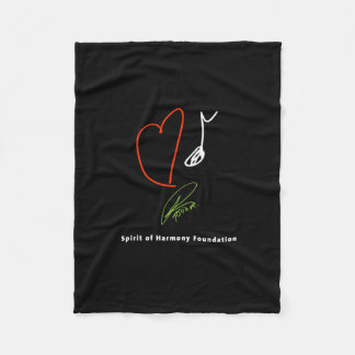 Love Music Fleece Blanket Deken