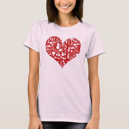 Love Music Instruments T-shirt (Voorkant)