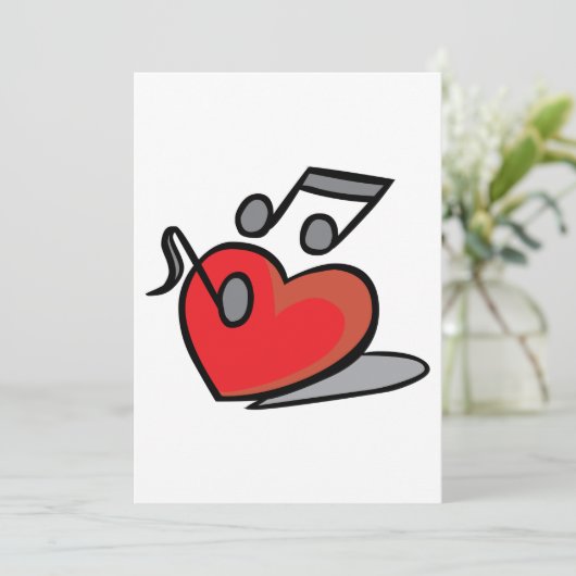 Love Music Kaart (Staand voorkant)