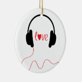 Love Music Keramisch Ornament (Rechts)