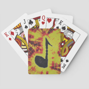 Love Music Note Tie Dye Bicycle-speelkaarten Speelkaarten