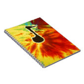 Love Music Note Tie Dye PhatDyes Notitieboek (Rechterzijde)