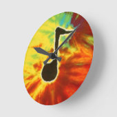 Love Music Note Tie Dye PhatDyes Ronde Klok (Hoek)