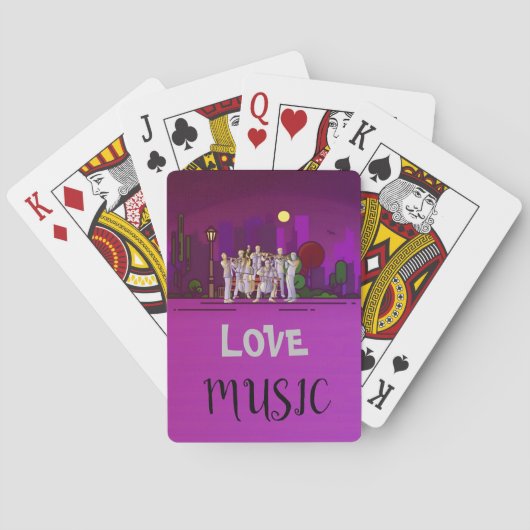Love Music Pokerkaarten (Achterkant)