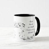 Love Music So Much Fun Quote Saying Mug Mok (Voorkant rechts)