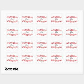 Love Music Square Sticker (Vel)
